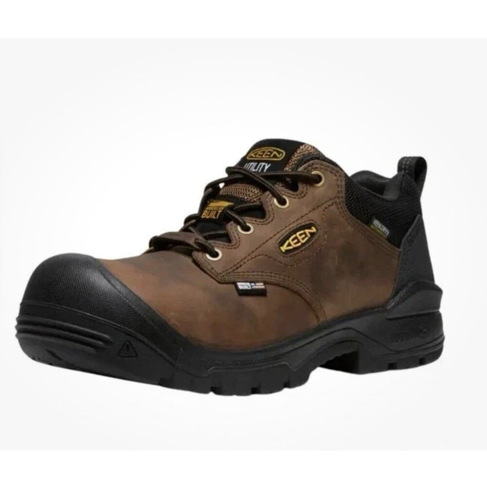 Keen Utility Independence Oxford Waterproof Carbon Fiber Toe Work Shoes 8 EE NEW